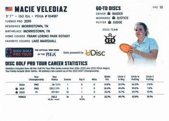2023 Disc Golf Pro Tour #FPO18 Macie Velediaz Back